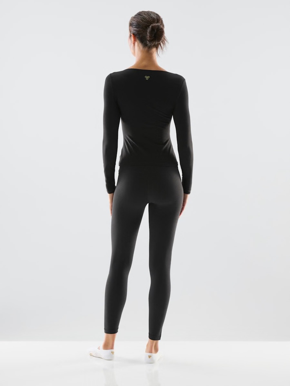 Aritzia Butter Essential Sweat-wicking Squareneck Longsleeve in Black - Picture 4 of 10